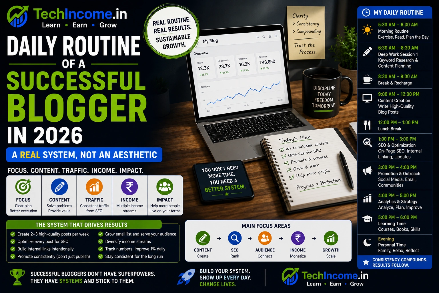Daily Routine Of Successful Bloggers