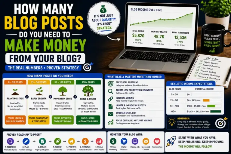 How Many Blog Posts Do You Need To Make Money From Your Blog