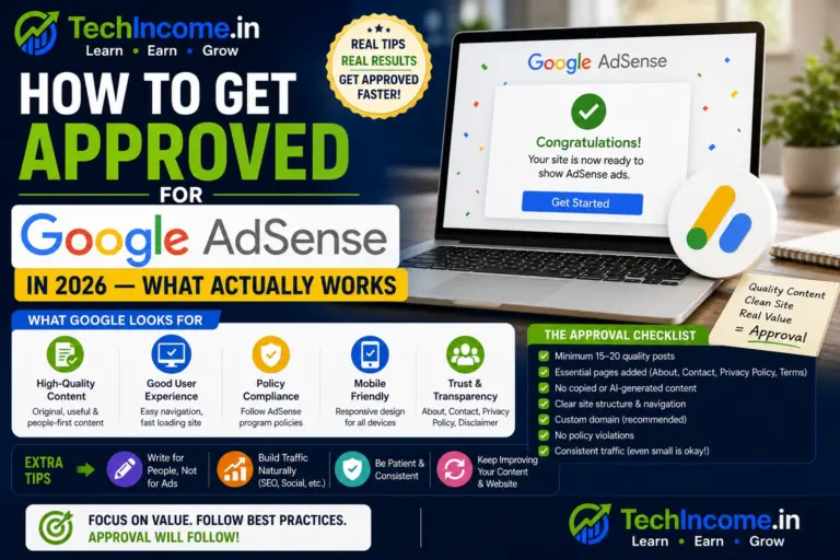 How To Get Approved For Google Adsense In 2026
