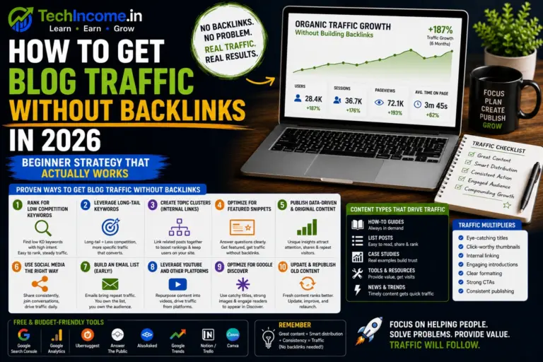 How To Get Blog Traffic Without Backlinks